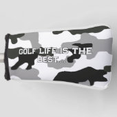 Urban Grey Camouflage Nr. 15 Print Golf Headcover (Vorderseite)