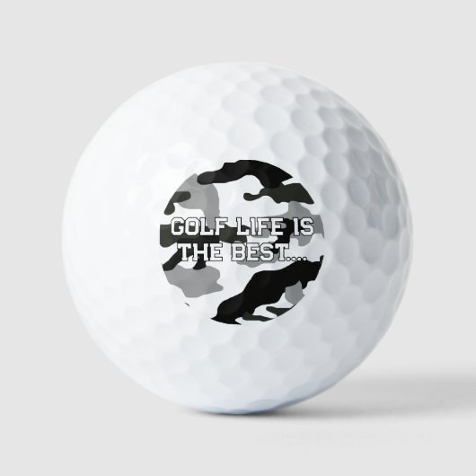 Urban Grey Camouflage Nr. 15 Print Golfball (Vorderseite)