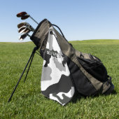 Urban Grey Camouflage Nr. 15 Print Golfhandtuch (Gras)