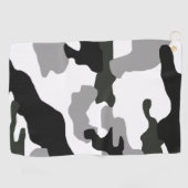 Urban Grey Camouflage Nr. 15 Print Golfhandtuch (Horizontal)