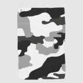 Urban Grey Camouflage Nr. 15 Print Golfhandtuch (Vorderseite)