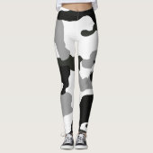 Urban Grey Camouflage Nr. 15 Print Leggings (Vorderseite)
