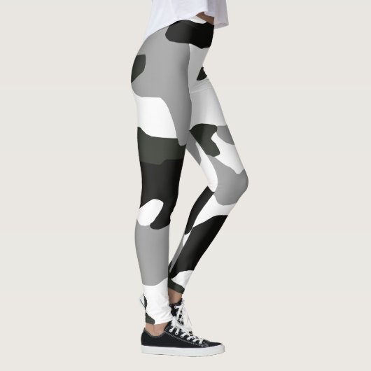 Urban Grey Camouflage Nr. 15 Print Leggings (Rechts)