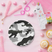 Urban Grey Camouflage Nr. 15 Print Pappteller (Party)