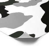 Urban Grey Camouflage Nr. 15 Print Poster (Ecke)