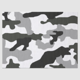 Urban Grey Camouflage Nr. 15 Print Seidenpapier