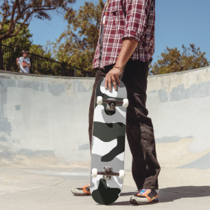 Urban Grey Camouflage Nr. 15 Print Skateboard