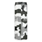 Urban Grey Camouflage Nr. 15 Print Thermosbecher (Rückseite)