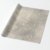 Urban Grey Sequin Shimmering Metallic Funkelnd Geschenkpapier (Ungerollt)