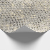 Urban Grey Sequin Shimmering Metallic Funkelnd Geschenkpapier (Ecke)