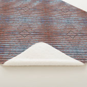 Urban Grunge Blaue Streifen Sherpadecke (3/4)