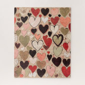 Urban Grunge Hearts Puzzle (Vertikal)