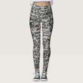 Urban Grunge Scribble  Leggings (Vorderseite)