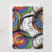 Urban Grunge Swirt Modernes Muster Einladung (Vorderseite)