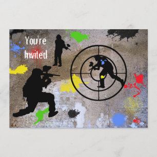 Urban Guerilla Paintball Sie sind eingeladen Einladung