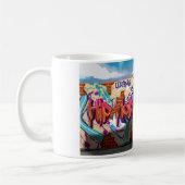 Urban Hip Hop Graffiti Wall. Kaffeetasse (Links)