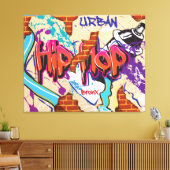 Urban Hip Hop Graffiti Wall. Leinwanddruck (Insitu (Wohnzimmer))