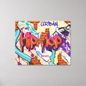 Urban Hip Hop Graffiti Wall. Leinwanddruck (Vorderseite)