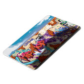 Urban Hip Hop Graffiti Wall. Magnet (Linke Seite)