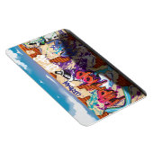 Urban Hip Hop Graffiti Wall. Magnet (Rechte Seite)