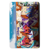 Urban Hip Hop Graffiti Wall. Magnet (Vertikal)