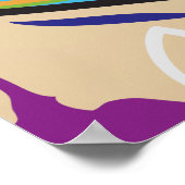 Urban Hip Hop Graffiti Wall. Poster (Ecke)