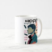 Urban Hope - Abstract Portrait Illustration Kaffeetasse (VorderseiteRechts)