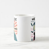 Urban Hope - Abstract Portrait Illustration Kaffeetasse (Mittel)