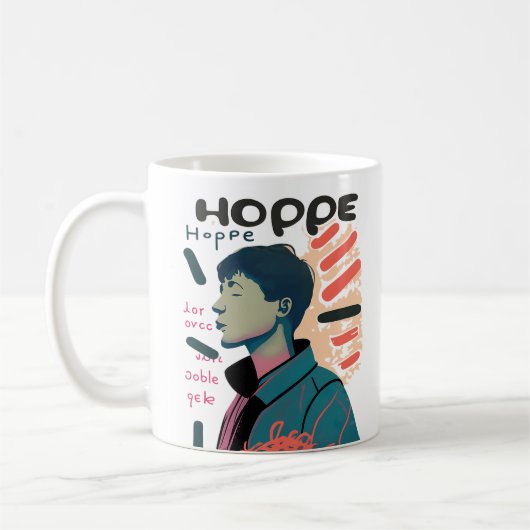 Urban Hope - Abstract Portrait Illustration Kaffeetasse (Links)