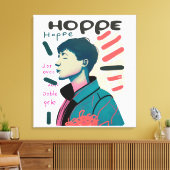 Urban Hope - Abstract Portrait Illustration Leinwanddruck (Insitu (Wohnzimmer))