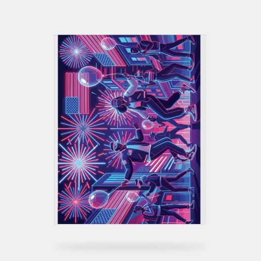 Urban Independence Day Street Festival Acrylschild (Vorderseite)