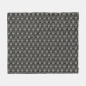 Urban Industrial Metallic Texture Print Fleecedecke (Vorderseite (Horizontal))