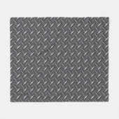 Urban Industrial Metallic Texture Print Fleecedecke (Vorderseite (Horizontal))