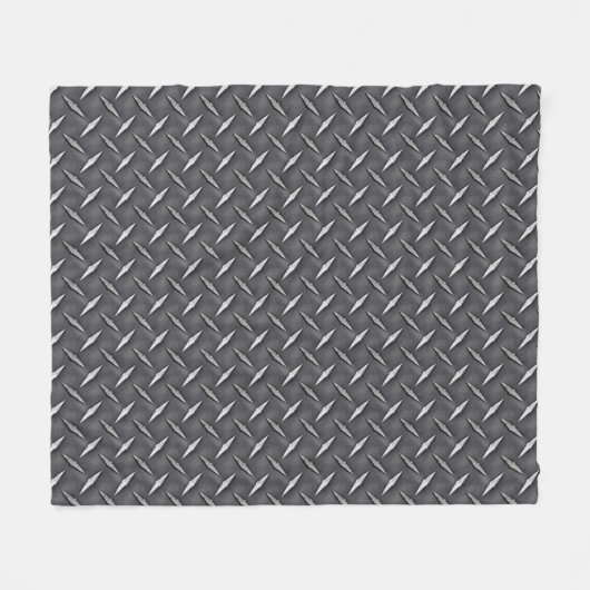 Urban Industrial Metallic Texture Print Fleecedecke (Vorderseite (Horizontal))