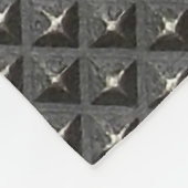 Urban Industrial Metallic Texture Print Fleecedecke (Ecke)