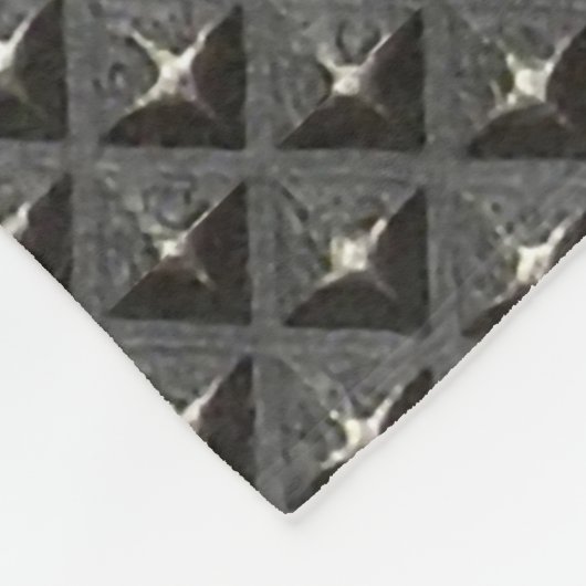 Urban Industrial Metallic Texture Print Fleecedecke (Ecke)