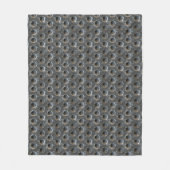 Urban Industrial Metallic Texture Print Fleecedecke (Vorderseite)
