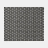 Urban Industrial Metallic Texture Print Fleecedecke (Vorderseite (Horizontal))