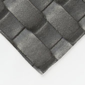 Urban Industrial Metallic Texture Print Fleecedecke (Ecke)