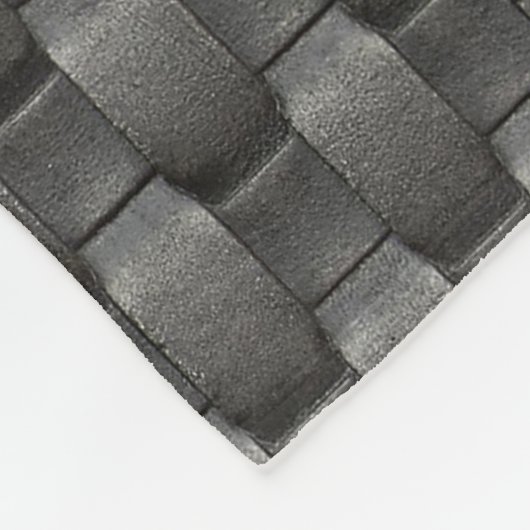 Urban Industrial Metallic Texture Print Fleecedecke (Ecke)