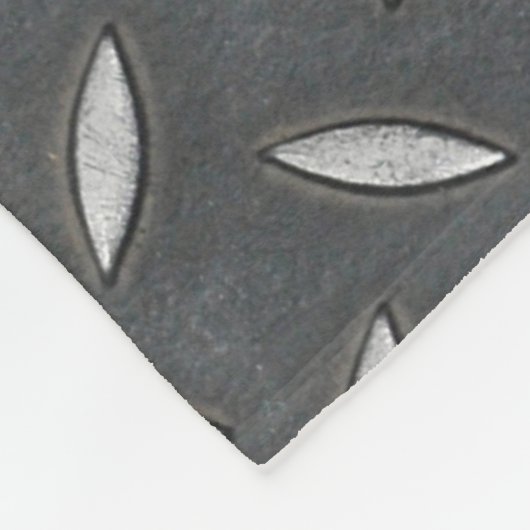 Urban Industrial Metallic Texture Print Fleecedecke (Ecke)