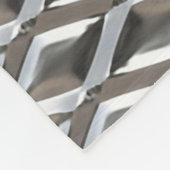 Urban Industrial Metallic Texture Print Fleecedecke (Ecke)