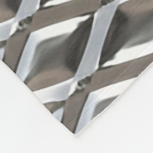 Urban Industrial Metallic Texture Print Fleecedecke (Ecke)