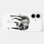 Urban Ink Dog - Pitbuli Mix Blick Case-Mate iPhone Hülle (Rückseite (Horizontal))