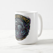 Urban Instinct Waschbär Langarmshirt Kaffeetasse (VorderseiteRechts)