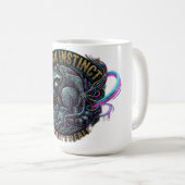Urban Instinct Waschbär Langarmshirt Kaffeetasse (VorderseiteRechts)