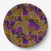 Urban Jungle Animal Print Pappteller (Vorderseite)