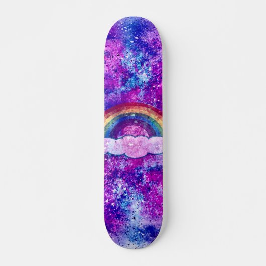 Urban Jungle Rainbow Cruiser Custom Pro Long Board Skateboard (Vorne)