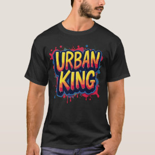 Urban King T - Shirt - Men Graffiti Streetwear T-S