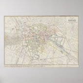 Urban Layout Plan of Berlin from 1847, German Map Poster (Vorne)